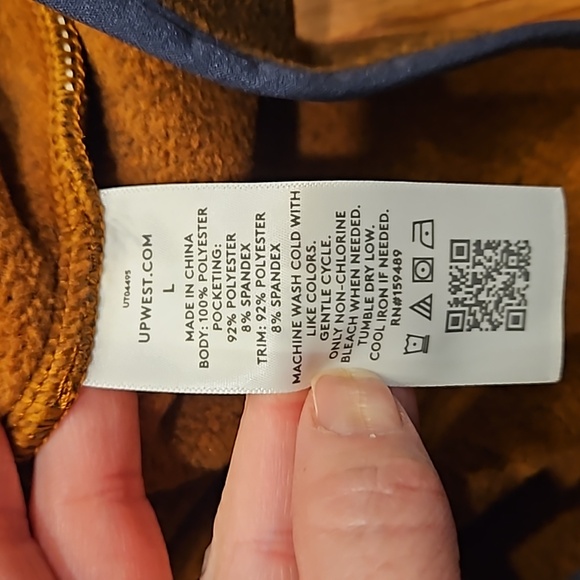 🆕 UpWest Brown Hooded Jacket - Picture 6 of 8